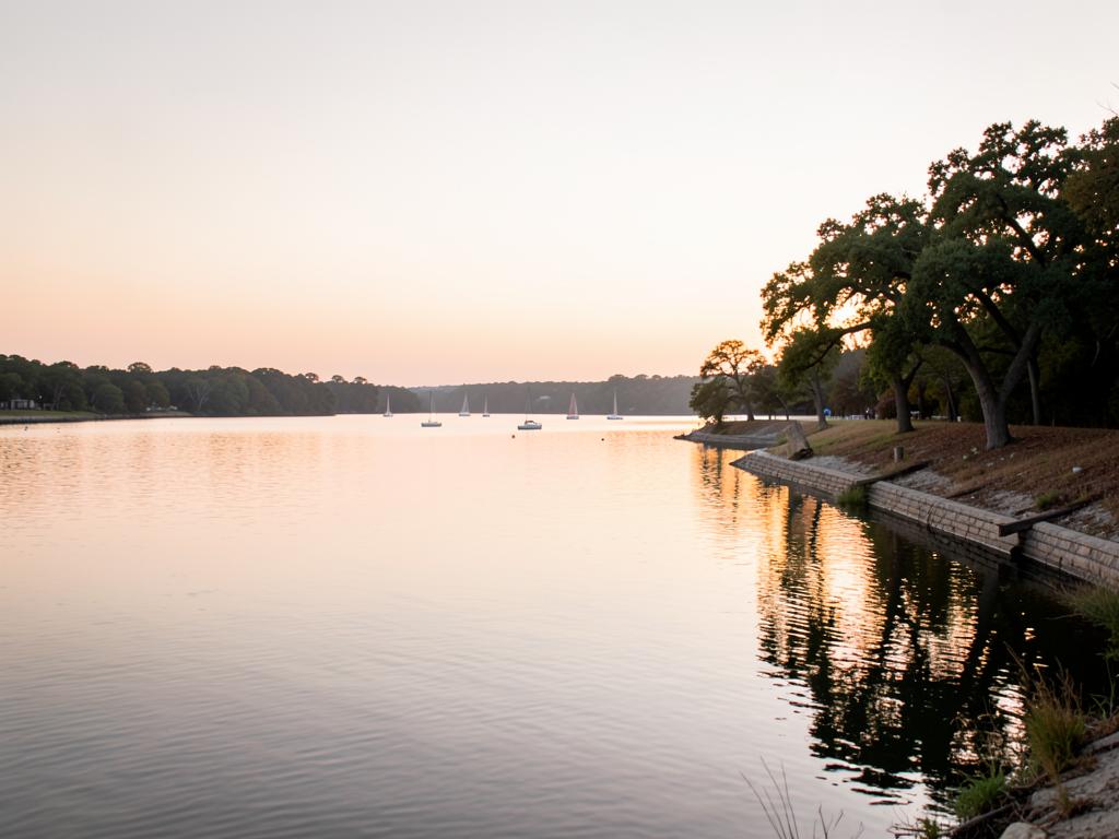 Bordered by Two Lakes